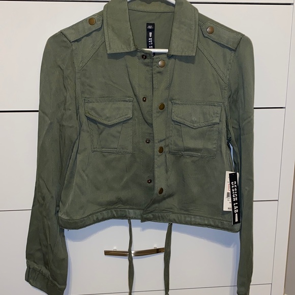 Design Lab Lord & Taylor Tops - NWT Olive Green Shirt Jacket